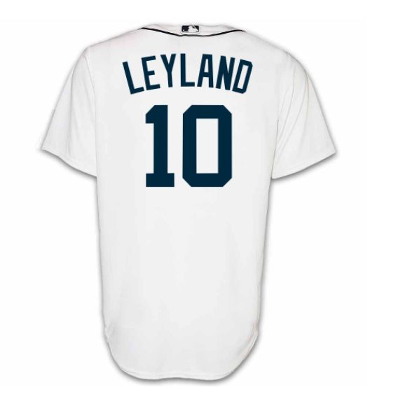 Men Detroit Tigers #10 Jim Leyland  white 2024 MLB Nike Jersey->youth nfl jersey->Youth Jersey